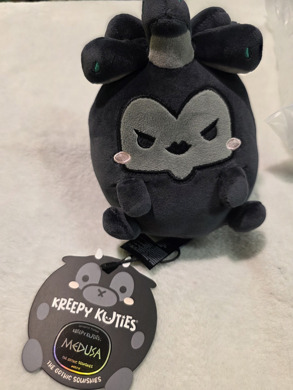 Medusa Plush - Black/Grey Kreepy Kuties RARE BRAND NEW IN BAG!   RARE